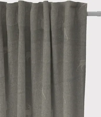Produktbild von SCHÖNER LEBEN. Vorhang helle Hirsche beige braun türkis 245cm Aufhängung Smok-Schlaufenband