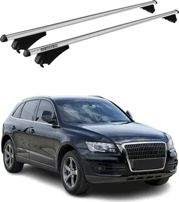 Image de Menabo Barres de toit transversales pour Audi Q5 8R 2008-2017 Alu Gris 2x