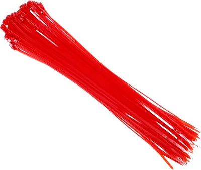 Produktbild von Nylon-Kabelbinder 300x3,6 mm, rot, 100 Stk