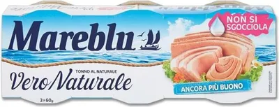 Produktbild von Mareblu Vero Naturale Tonno al Naturale natürlicher Thunfisch (3 x 60g) Thunfisch konserven