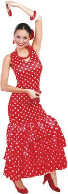 Obrázek produktu pro španělská tanečnice flamenca - kostým pro dámy Velikost: M - L, Velikost: L