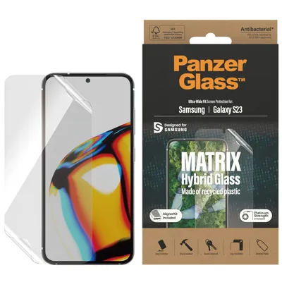 Immagine prodotto di Vetro ibrido Panzerglass Matrix con posizionatore per Samsung Galaxy S23