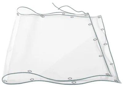 Zdjęcie produktu dla Przezroczysta plandeka PVC z oczkami 1,8 x 3 m