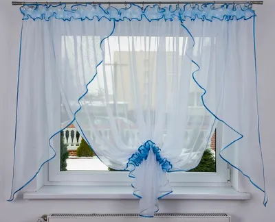 Produktbild von Fertige Gardine Lisbona 400x150 Blau