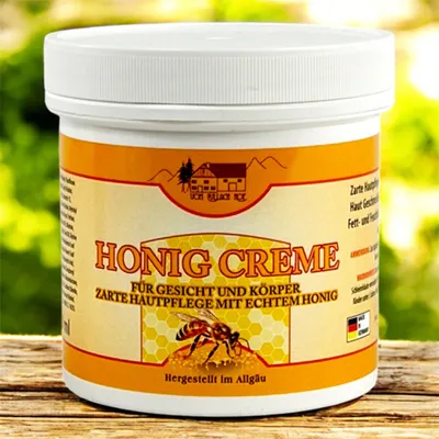 Produktbild von HONIG CREME 250ml Allgäu für Gesicht und Körper Feuchtigkeitscreme zarte Hautpflege Hautcreme Haut Pflege 39
