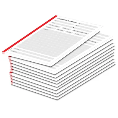 Immagine prodotto di PRICARO Messaggio telefonico, A5 non perforato, rosso, set da 10