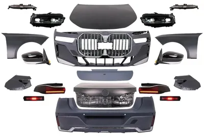 Produktbild von Bodykit Stoßstange für BMW 7er F01 08-15 Umbau G70-Look Scheinwerfer Haube.