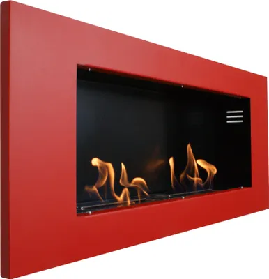 Immagine prodotto di Camino a gel ed etanolo Aurora Deluxe Rosso Opaco