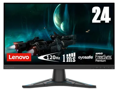 Zdjęcie produktu dla Monitor Lenovo G24e-20, 24 cale, VA, rozdzielczość 1920 x 1080, proporcje 16:9, czas reakcji 1 ms,