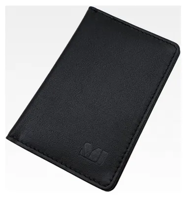 Produktbild von Kreditkartenetui aus Kalbsleder mit RFID- und NFC-Schutz in Schwarz