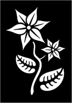 Produktbild von Tattoo Schablone Pflanze 263 043