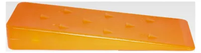 Produktbild von Fällkeil 205x70mm, Stärke 30 / 3mm aus Polypropylen (PP), mit Widerhaken in Signalfarbe Orange, Gewicht 230 Gr.