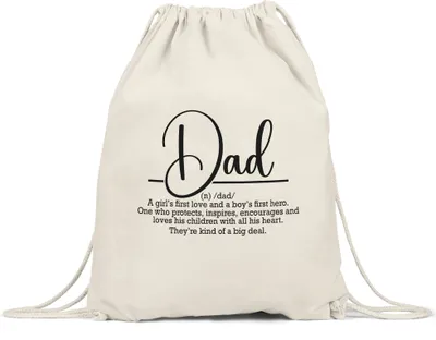 Produktbild von Dad Definition Papa Vatertag Turnbeutel Gymsack Bester Papa Tochter Sohn Geschenk