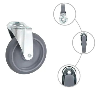 Produktbild von vidaXL 16 Stk. Lenkrollen mit Rückenloch 125 mm