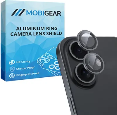 Produktbild von Mobigear Single Lens iPhone 17 Panzerglas Gehärtetes Glas Kameralinsen Schutz - Hüllenfreundlich - Schwarz
