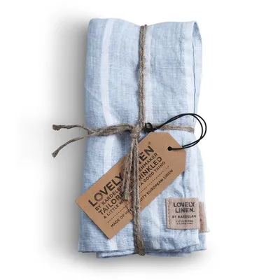 Produktbild von Lovely Linen Linen Stripe Serviette Leinen sky (1 Stück)