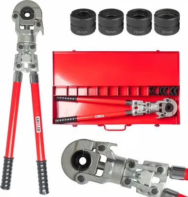 Produktbild von PEX Presszange Rohrpresszange Verbundrohr U/TH-Kontur 16mm 20mm 25mm 32mm Handpresszange Pressfitting