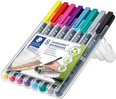 Image de 1 stylo à feuille Lumocolor 318 WP8-2, Lumocolor F perm 8St