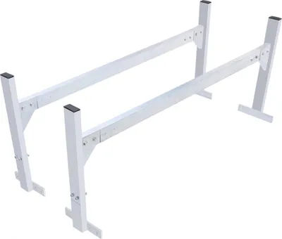 Zdjęcie produktu dla Bagażnik na drabinę dachową Bagażnik na relingi - 2 szt. 300-2060 mm regulowanej długości - Bagażnik samochodowy - 150-230 mm wysokości, 181 kg udźwigu - Bagażnik samochodowy ze stopu aluminium - Ochrona przed rdzą i korozją - Bagażnik dachowy