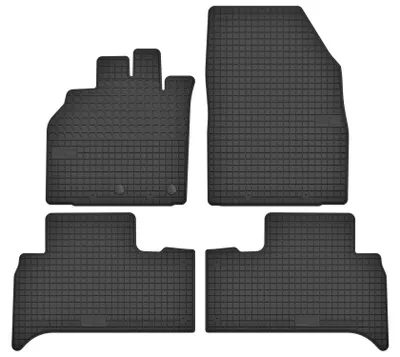 Produktbild von Gummi-Fußmatten für Renault Scenic III 2009-2016 (Minivan) – 4-tlg, Schwarz, passgenau – Wielganizator SolidTread