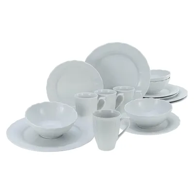 Obrázok produktu pre CreaTable, 23820, Flora Weiss, 16-dielna kombinovaná sada, porcelán