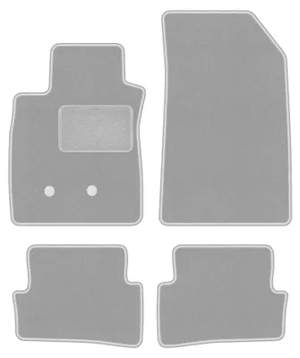 Immagine prodotto di Tappetini in moquette per Renault Clio III 2005-2012 (station wagon/hatchback) – set 4 pezzi, grigi, su misura – Wielganizator OSLO