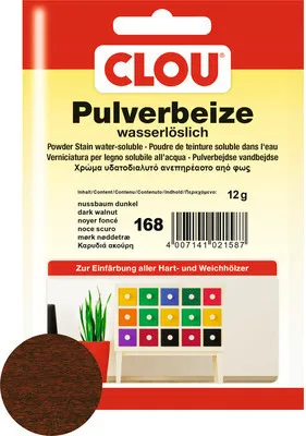 Produktbild von Clou Pulverbeize nussbaum dunkel 12 g