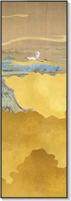 Produktbild von TPFLiving Kunstdruck LW-311 (OHNE RAHMEN) Poster - Leinwand - Wandbild - Hochauflösender Giclée-Druck, langlebig und hochwertig - Abstrakte Berge -  - Größe: 35x140cm