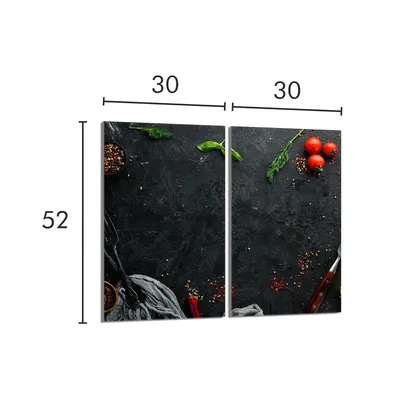 Obrázek produktu pro Ochranná skleněná deska pro kamna 2x30x52 Břidlice