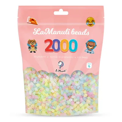 Zdjęcie produktu dla Koraliki do Prasowania – Świecące w ciemności, 2000 Szt. Midi 5mm, Kompatybilne, La Manuli