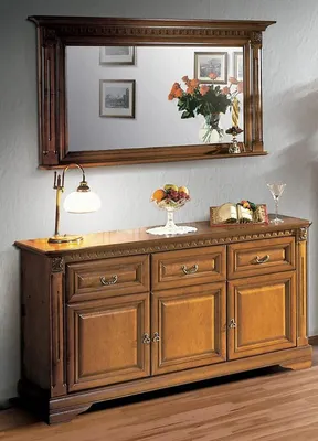 Produktbild von Sideboard mit Spiegel Vorratsschrank Anrichte Wandspiegel Klassisches Set