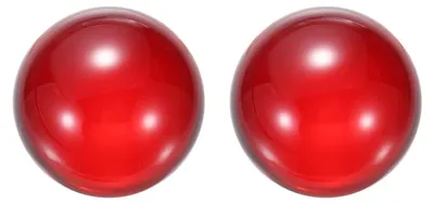 Acryl Kontakt-Jonglierbälle 25 mm rot 2 Stück
