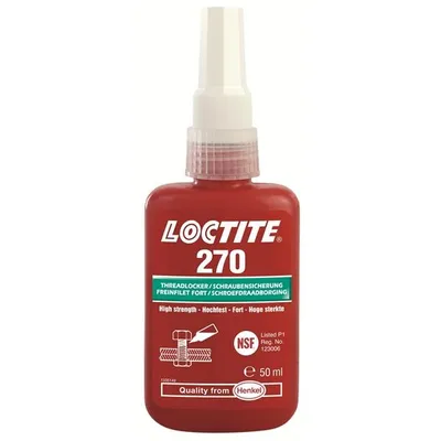Obrázok produktu pre Zaisťovač závitov 270 50 ml hf.nv.green NSF P1 fľaša LOCTITE
