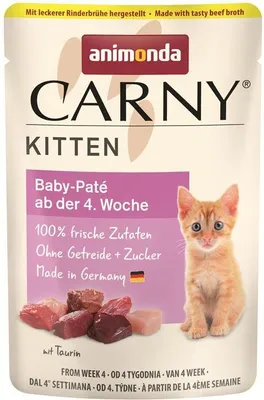 Produktbild von Animonda Cat Portionsbeutel Carny Kitten Baby-Paté 85 g