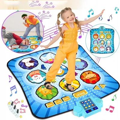 Produktbild von Tanzmatte Kinder Spielzeug Geschenke für Mädchen 5 6 7 8+ Jahre, Musikmatte