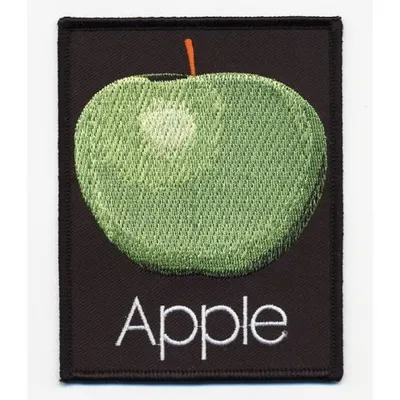 Produktbild von The Beatles Apple Records Logo Aufnäher zum Aufnähen 100 x 50 mm