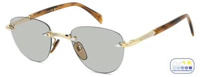Image de Lunettes de soleil pour homme David Beckham DB 1224/S, monture marron doré, 51/22/145