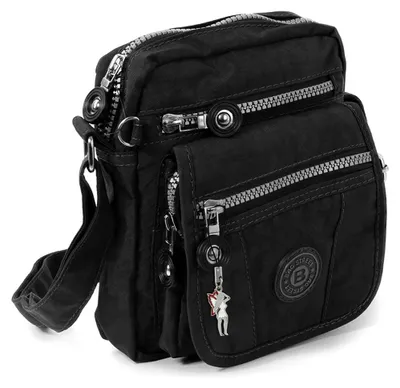 Image de Bag Street Femme Homme Sac noir Nylon 15x8x18 D2OTJ215S