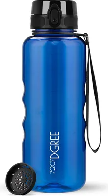 Produktbild von uberBottle crystalClear Trinkflasche mit Sieb 1500ml / Royal Blue/ 720DGREE