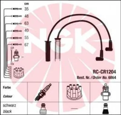 Produktbild von Ngk Zündleitungssatz  6864