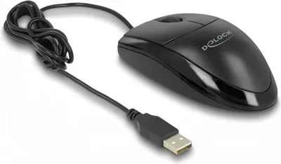 Image de DELOCK Optische USB Desktop Maus-Lautlos schwarz