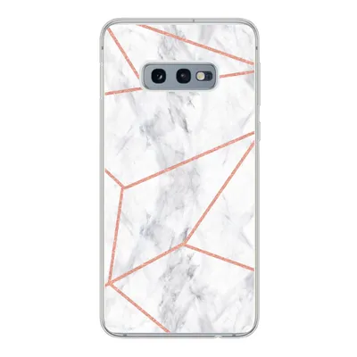 Produktbild von MuchoWow® Handyhülle Schutzhülle Hülle für Samsung Galaxy S10e Marmor - Roségold - Weiß Silikon Softcase Handy Hülle - Handy