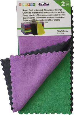 Produktbild von Microfaser-Tücher mit weicher Struktur 30 x 30 cm, 2er Set