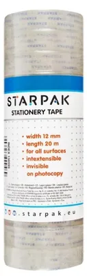 Zdjęcie produktu dla STARPAK Taśma Klejąca Przezroczysta 12 mm x 20 m 12 sztuk
