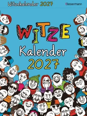 Produktbild von Bassermann Witze Kalender 2027 mit täglichen Witzen und Monatsübersicht