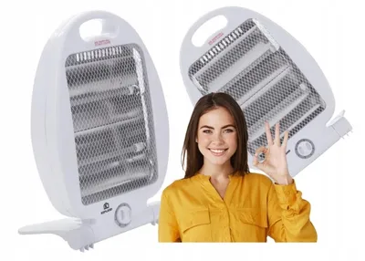 Image de Chauffage électrique à quartz 400/800w 2 étages blanc