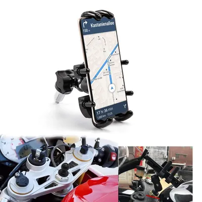Zdjęcie produktu dla Solidchoice - Regulowany uchwyt na telefon do motocykla, montowany na ramie