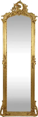Produktbild von Casa Padrino Barock Spiegel Gold 55 x H. 175 cm - Antik Stil Wandspiegel - Barock Möbel