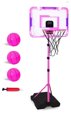 Basketballkorb für Kinder, verstellbar, inkl. 3 Bälle, 3–8 Jahre