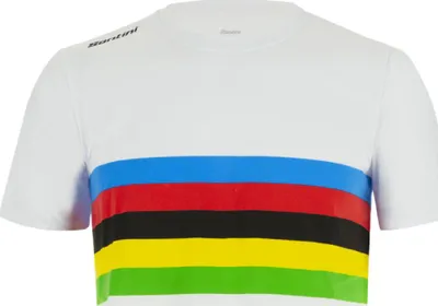 Immagine prodotto di Santini Official Uci Rainbow 2025 Maglietta a maniche corte Multicolore M Uomo Multicolore M
